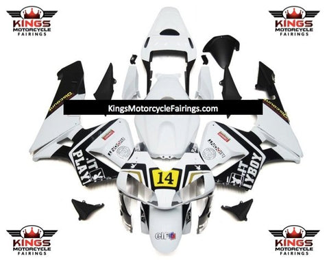 Honda CBR600RR (2003-2004) White & Black Playboy #14 Fairings