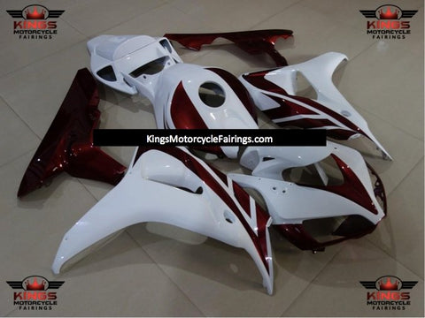 Honda CBR1000RR (2006-2007) White & Dark Red Fairings