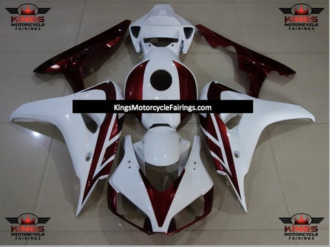 Honda CBR1000RR (2006-2007) White & Dark Red Fairings