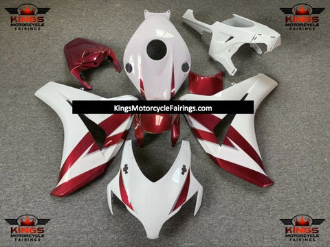 Honda CBR1000RR (2008-2011) White & Dark Red Fairings