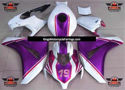 Honda CBR1000RR (2008-2011) White & Purple Fireblade Fairings