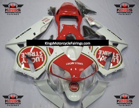 Honda CBR600RR (2003-2004) White & Red Lucky Strike Fairings