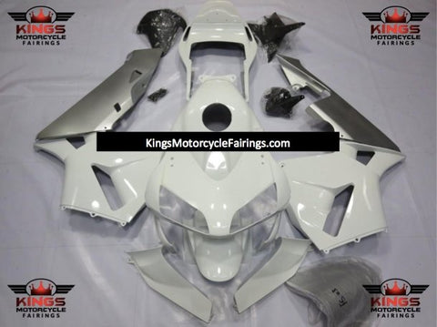 Honda CBR600RR (2003-2004) White & Silver Fairings