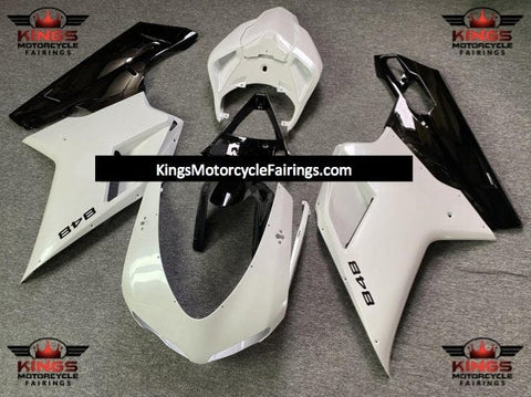 Ducati 848 (2007-2014) Pearl White & Black Fairings