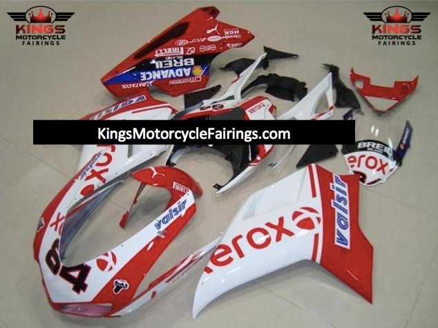 Ducati 848 (2007-2014) Red & White Xerox #84 Fairings