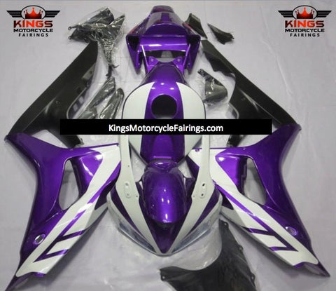 Honda CBR1000RR (2006-2007) White, Purple & Matte Black Fairings