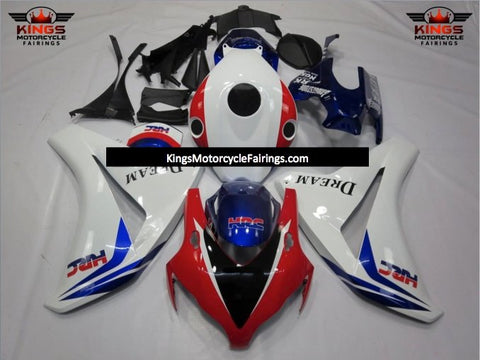 Honda CBR1000RR (2008-2011) White, Red, & Blue HRC Dream Fairings