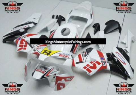 Honda CBR600RR (2003-2004) White, Red, Black & Yellow ELF Fairings