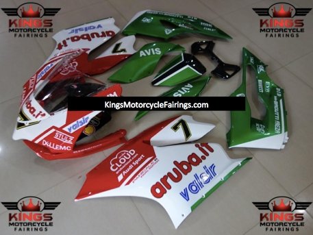 Ducati 1199 (2011-2014) White, Red & Green Fairings