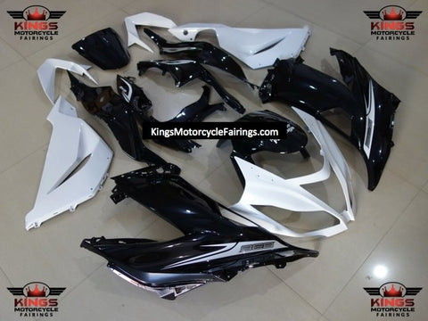 Fairing kit for a Kawasaki ZX6R 636 (2013-2018) White & Black