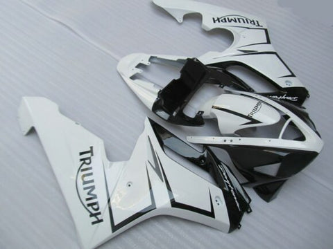 Triumph Daytona 675 (2006-2008) White, Black & Silver Fairings