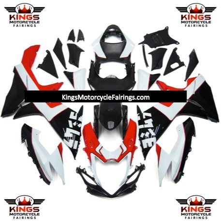 Suzuki GSXR750 (2011-2023) White, Black & Red Fairings