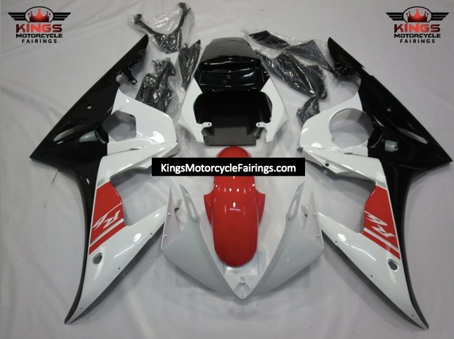 Yamaha YZF-R6 (2005) White, Black & Red Fairings