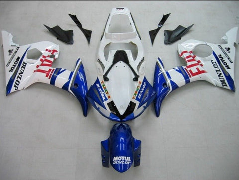 Yamaha YZF-R6 (2005) White, Blue & Red Fiat Fairings