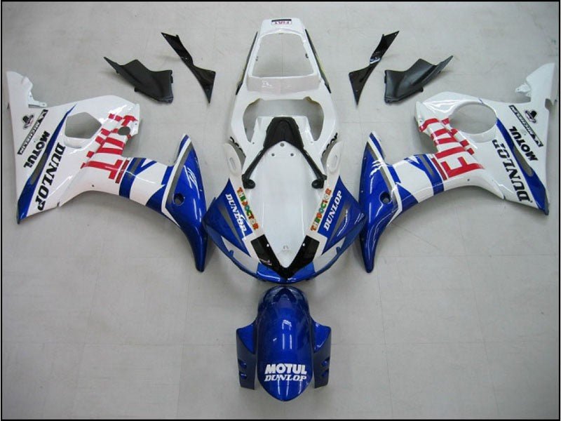 Yamaha YZF-R6 (2003-2004) White, Blue & Red FIAT Fairings