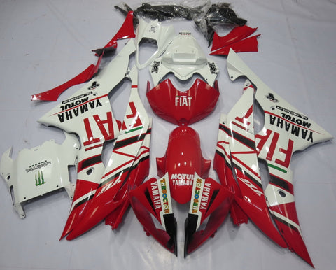 Yamaha YZF-R6 (2008-2016) Red & White FIAT Fairings