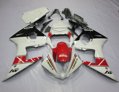 Yamaha YZF-R6 (2003-2004) White, Red & Black Fairings