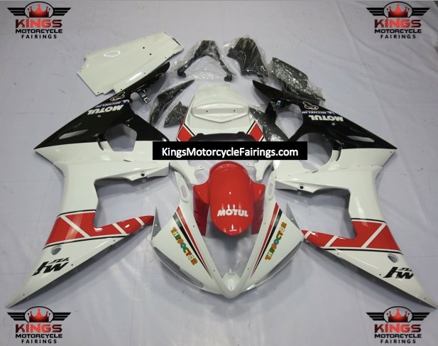 Yamaha YZF-R6 (2005) White, Red & Black Fairings