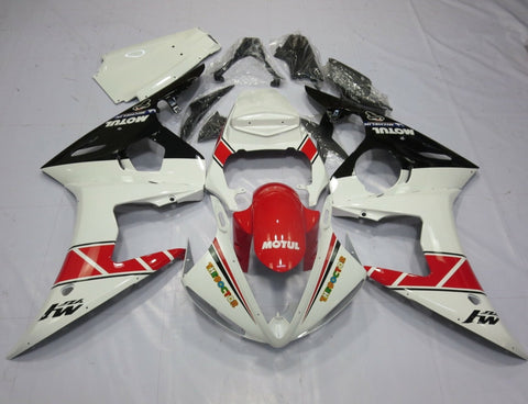 Yamaha YZF-R6 (2005) White, Red & Black Fairings