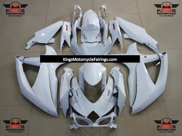 Suzuki GSXR600 (2008-2010) White & Red Fairings