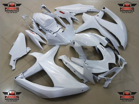 Suzuki GSXR600 (2008-2010) White & Red Fairings