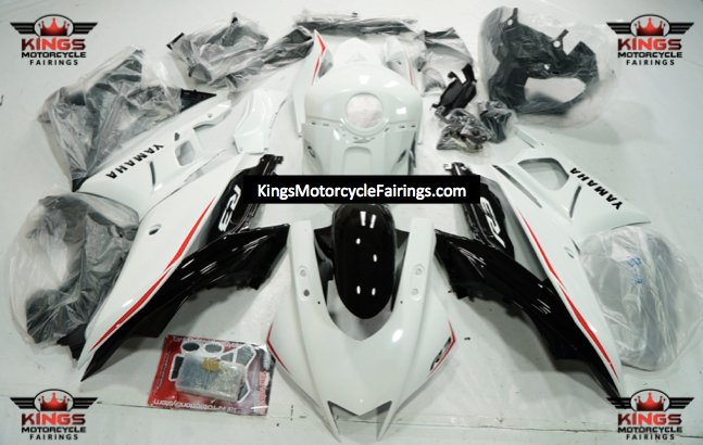 Yamaha YZF-R3 (2015-2018) White, Black, Red Fairings