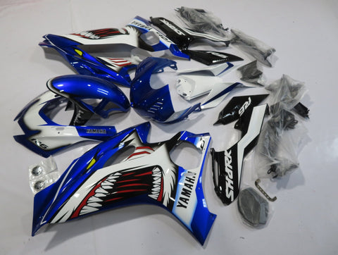 YAMAHA YZF-R6 (2017-2020) Blue, White, Black & Red Shark Fairings