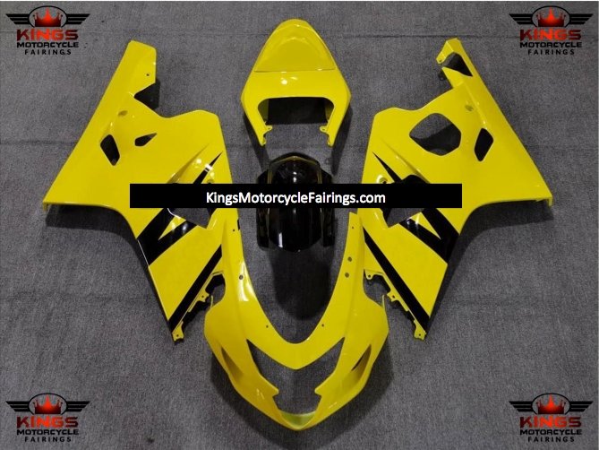 Suzuki GSXR750 (2004-2005) Yellow & Black Fairings