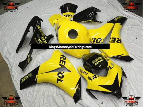 Honda CBR1000RR (2008-2011) Yellow & Black Repsol Fairings