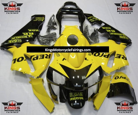 Honda CBR600RR (2003-2004) Yellow & Black Repsol Fairings