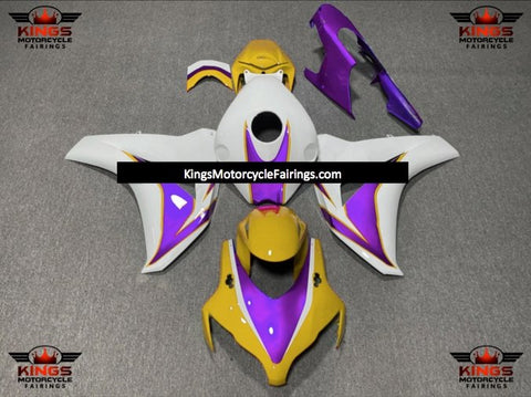 Honda CBR1000RR (2008-2011) Yellow, Purple & White Fairings