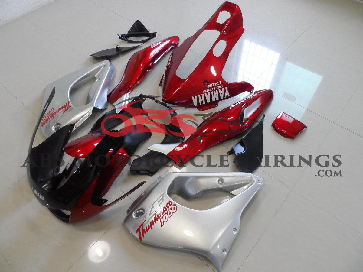 Yamaha YZF1000R (1996-2007) Silver, Red & Black Fairings