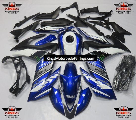 Yamaha R3 (2015-2018) Blue, White, Silver Fairings