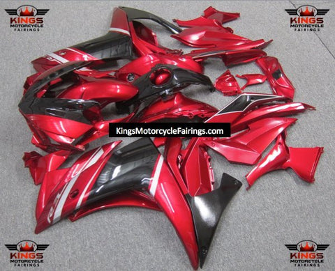 Yamaha R3 (2015-2018) Candy Red, Black, Silver Fairings