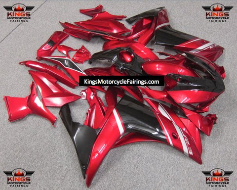 Yamaha R3 (2015-2018) Candy Red, Black, Silver Fairings