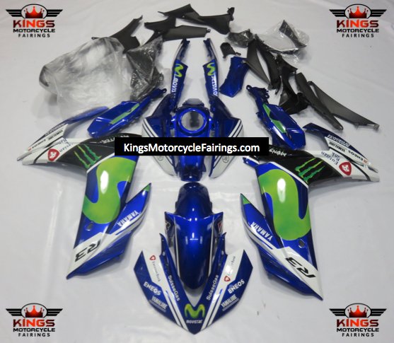 Yamaha R3 (2015-2018) Blue Movistar Fairings