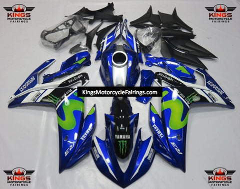 Yamaha R3 (2015-2018) Blue, Green, Black Movistar Fairings