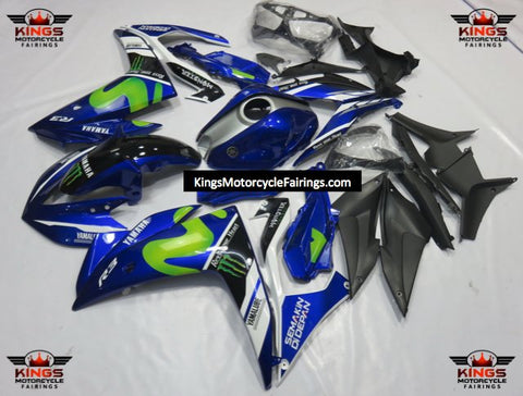 Yamaha R3 (2015-2018) Blue, Green, Black Movistar Fairings