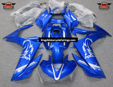 Yamaha R3 (2015-2018) Blue, Silver Wolf Fairings