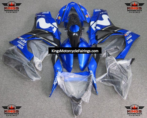 Yamaha R3 (2015-2018) Blue, White, Black Movistar Fairings