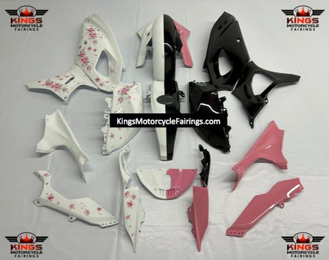 Yamaha R7 Fairings (2021-2024) White, Black, Pink Cherry Blossoms