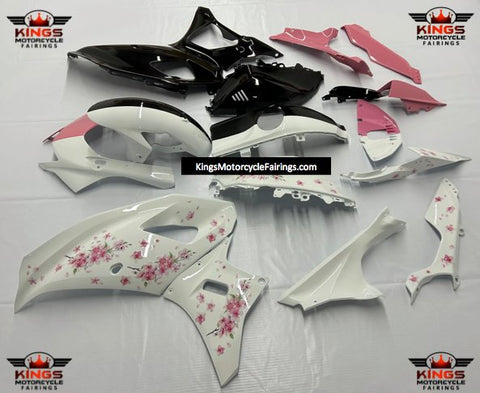 Yamaha R7 Fairings (2021-2024) White, Black, Pink Cherry Blossoms