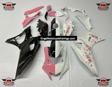 Yamaha R7 Fairings (2021-2024) White, Black, Pink Cherry Blossoms