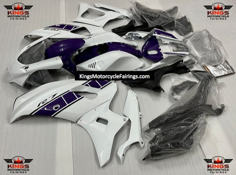 Yamaha R7 Fairings (2021-2024) White, Dark Purple