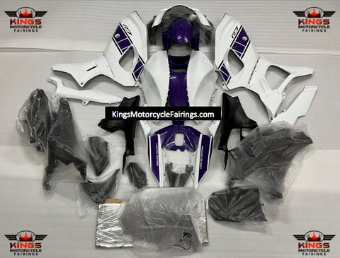 Yamaha R7 Fairings (2021-2024) White, Dark Purple