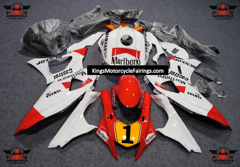 Yamaha R7 Fairings (2021-2024) White, Red, Marlboro