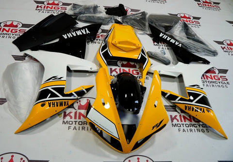 Yamaha YZF-R1 (2002-2003) Yellow, White & Black Fairings