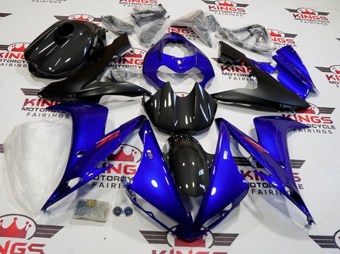 Yamaha YZF-R1 (2004-2006) Blue, Faux Carbon Fiber & Matte Black Fairings