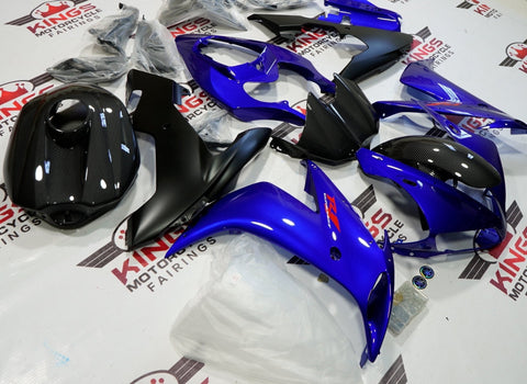 Yamaha YZF-R1 (2004-2006) Blue, Faux Carbon Fiber & Matte Black Fairings