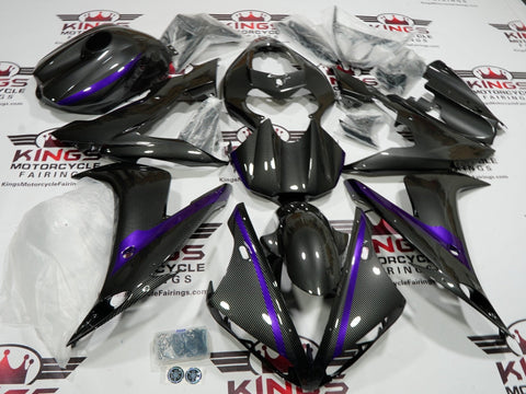 Yamaha YZF-R1 (2004-2006) Faux Carbon Fiber & Purple Fairings